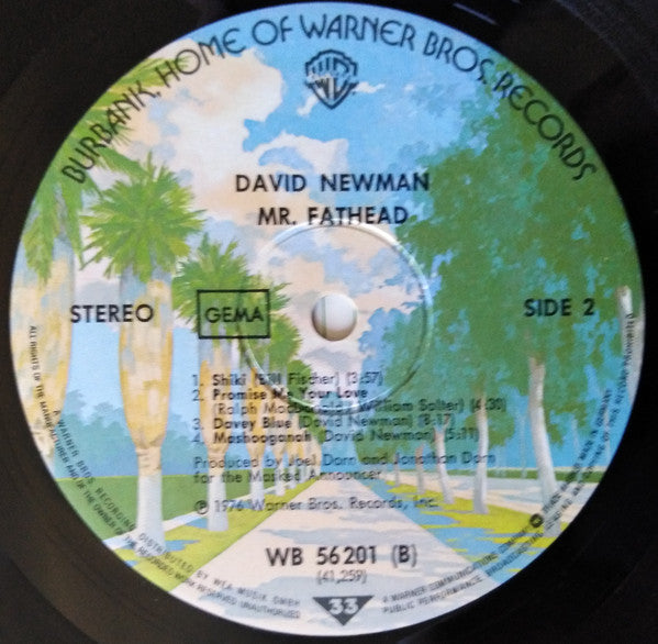 David "Fathead" Newman : Mr. Fathead (LP, Album)