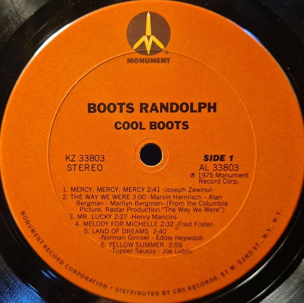 Boots Randolph : Cool Boots (LP)