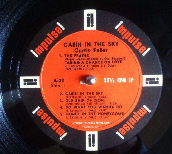 Curtis Fuller : Cabin In The Sky (LP, Album, Mono, Gat)