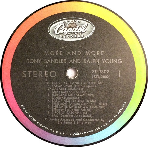 Sandler & Young : More & More Of Tony Sandler & Ralph Young (LP, Album)