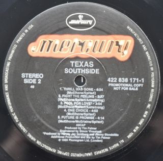 Texas : Southside (LP, Album, Promo)