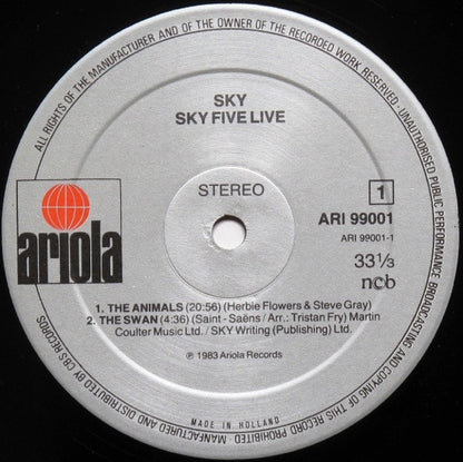 Sky (4) : Sky Five Live (2xLP, Album, Gat)