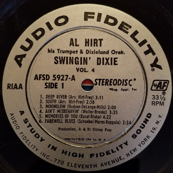 Al Hirt : Swingin' Dixie (LP, Album)