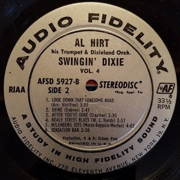 Al Hirt : Swingin' Dixie (LP, Album)