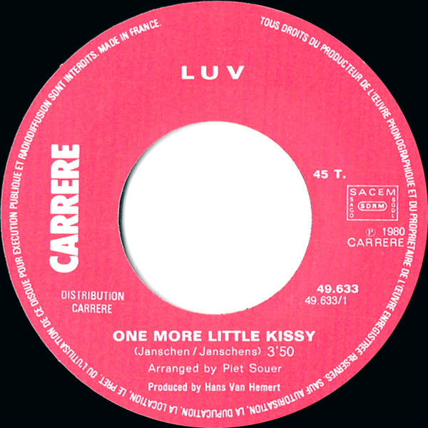 Luv' : One More Little Kissy (7", Single)