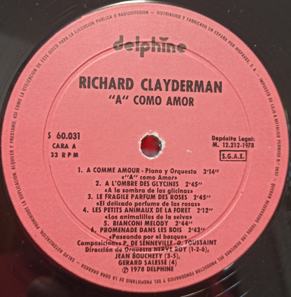 Richard Clayderman : A Como Amor (LP, Album)