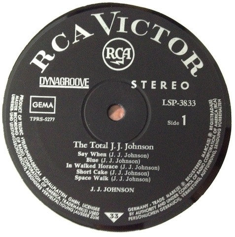 J.J. Johnson : The Total J.J. Johnson (LP)