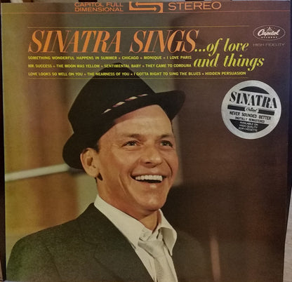 Frank Sinatra : Sinatra Sings...Of Love And Things (LP, Comp, Mono, RM)