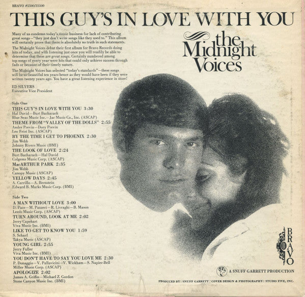 The Midnight Voices : This Guy's In Love With You (LP, Album, Mon)