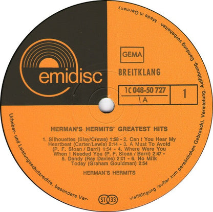 Herman's Hermits : Greatest Hits (LP, Comp)