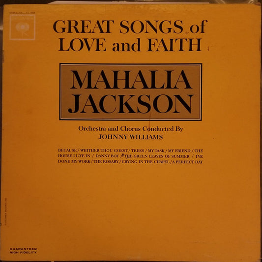 Mahalia Jackson : Great Songs Of Love And Faith (LP, Mono)