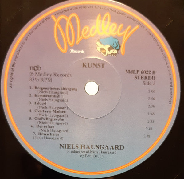 Niels Hausgaard : Kunst (LP, Album, RE)