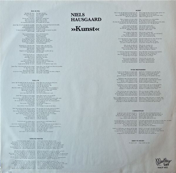 Niels Hausgaard : Kunst (LP, Album, RE)