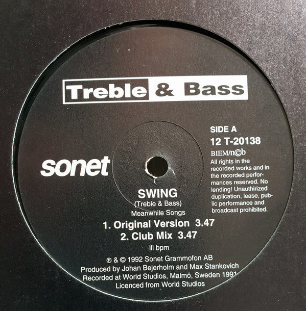 Treble & Bass : Swing (12")