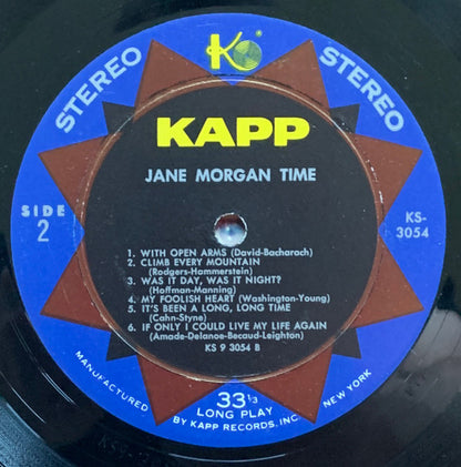 Jane Morgan : Jane Morgan Time (LP)