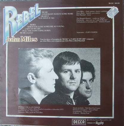 John Miles : Rebel (LP, Album, RE, pla)