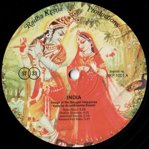 Acyutananda Swami : India (LP, Eng)