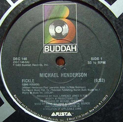 Michael Henderson : Fickle (12")