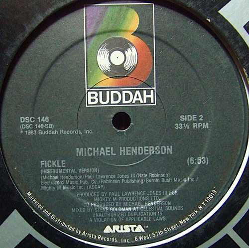 Michael Henderson : Fickle (12")