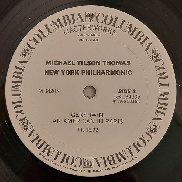 George Gershwin Accompanied By Michael Tilson Thomas Conducting The Columbia Jazz Band : Rhapsody In Blue (The 1925 Piano Roll) (LP, Album, Quad, Ter)