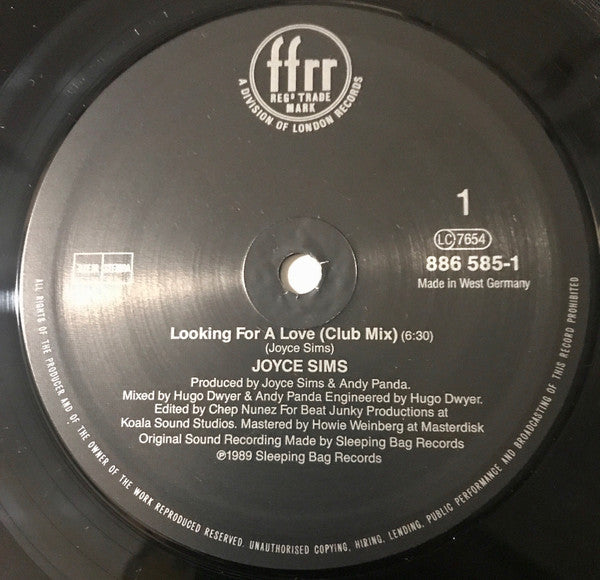 Joyce Sims : Looking For A Love (12")