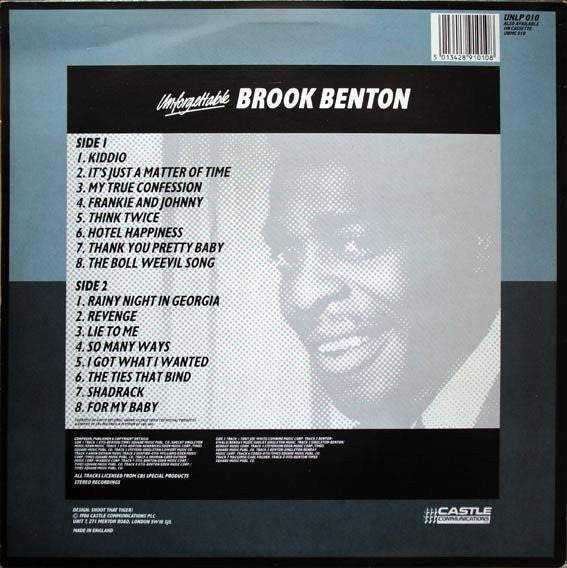 Brook Benton : Unforgettable - 16 Golden Classics (LP, Comp)