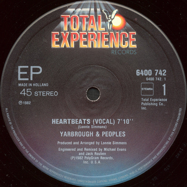 Yarbrough & Peoples : Heartbeats (12", EP)