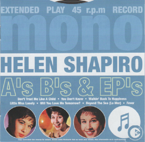 Helen Shapiro : A's B's & EP's (CD, Comp, Copy Prot.)