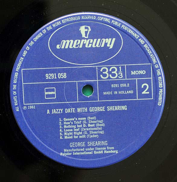 George Shearing : A Jazzy Date With (LP, RE)