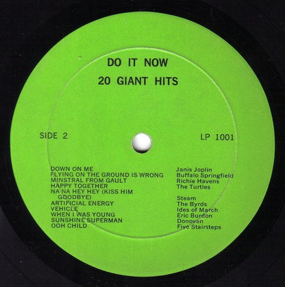 Various : Do It Now: 20 Giant Hits (LP, Comp, Mon)