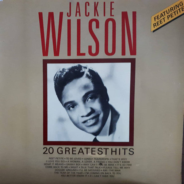 Jackie Wilson : 20 Greatest Hits (LP, Comp)