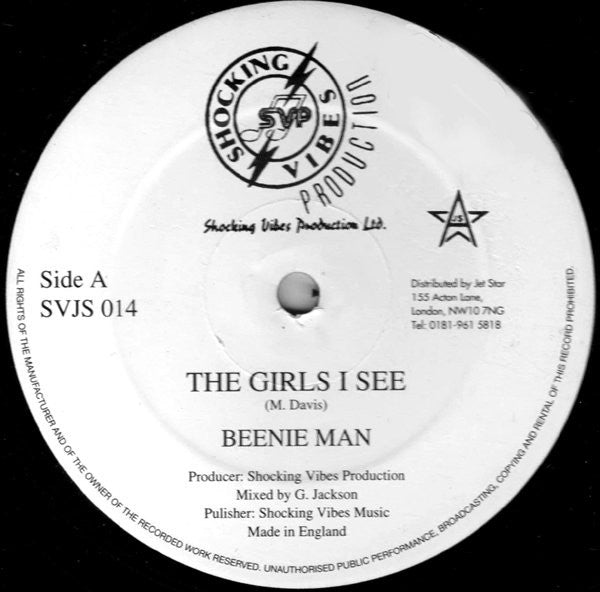 Beenie Man : The Girls I See / Version (12")