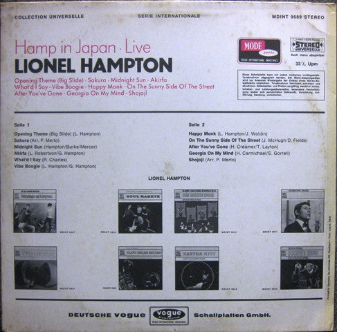 Lionel Hampton : Hamp In Japan Live (LP)