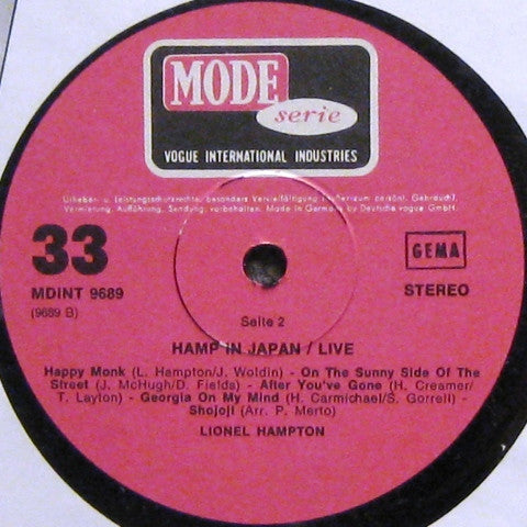 Lionel Hampton : Hamp In Japan Live (LP)