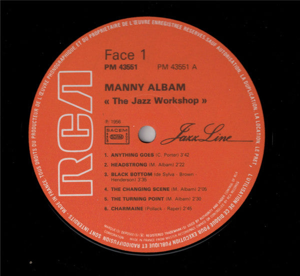 Manny Albam : The Jazz Workshop (LP, Album, RE)