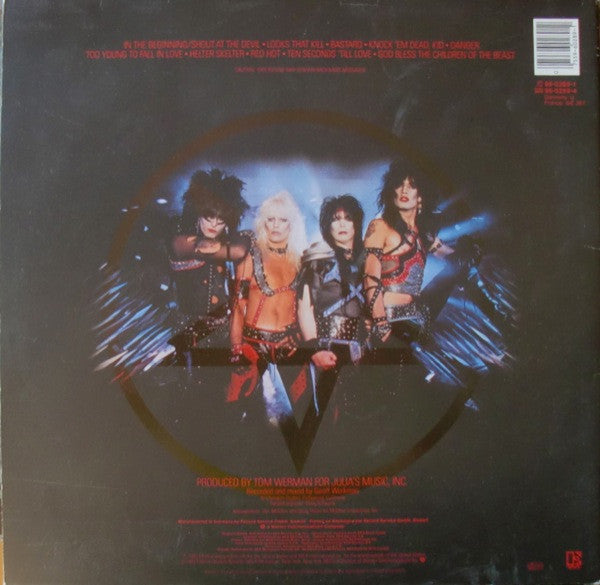 Mötley Crüe : Shout At The Devil (LP, Album, Gat)