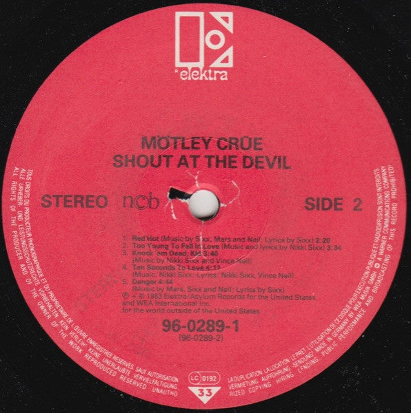 Mötley Crüe : Shout At The Devil (LP, Album, Gat)