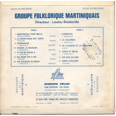 Groupe Folklorique Martiniquais : Groupe Folklorique Martiniquais (LP, Album)