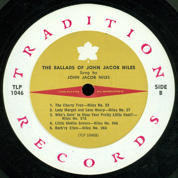 John Jacob Niles : The Ballads Of John Jacob Niles (2xLP, Album, Mono)