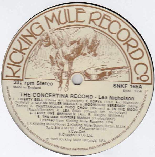 Lea Nicholson : The Concertina Record (LP)