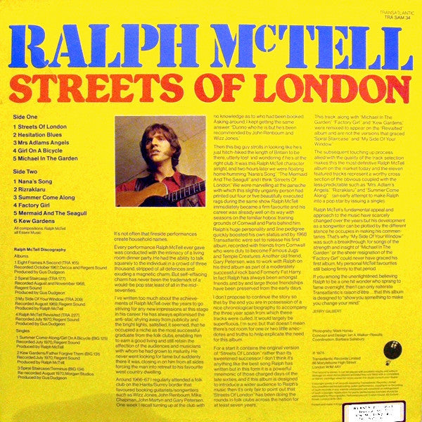 Ralph McTell : Streets Of London (LP, Comp)