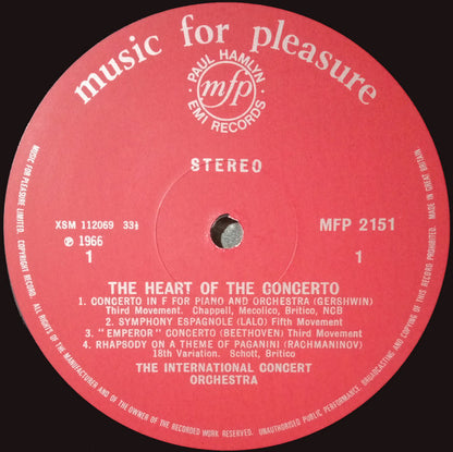 International Concert Orchestra : The Heart Of The Concerto (LP)