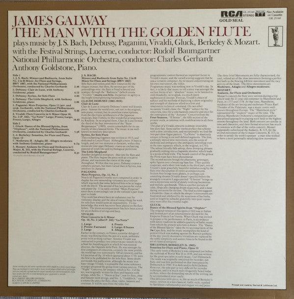 James Galway : The Man With The Golden Flute (LP)