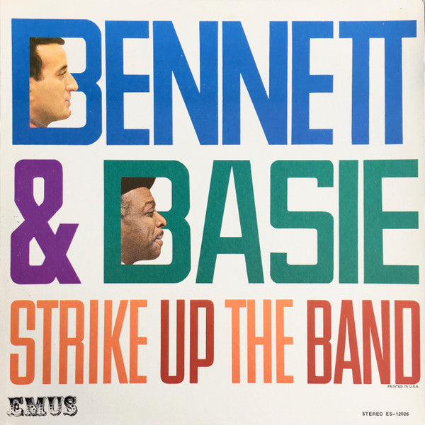 Tony Bennett With Count Basie Orchestra : Bennett & Basie Strike Up The Band (LP, Album)