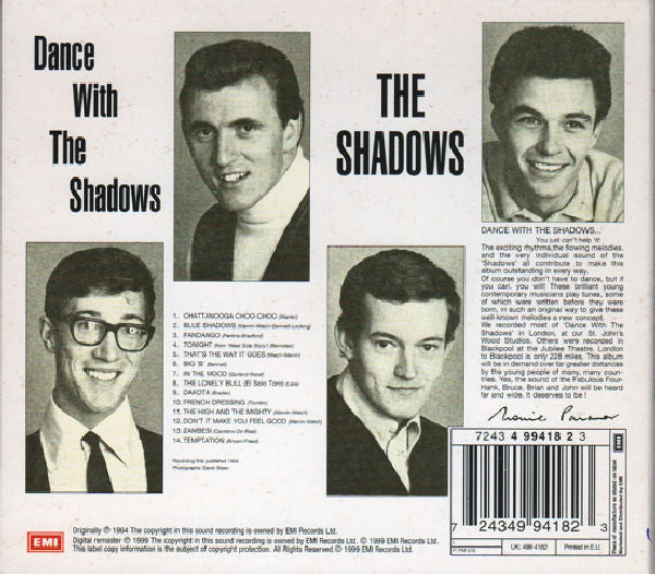 The Shadows : Dance With The Shadows (CD, Album, Mono)