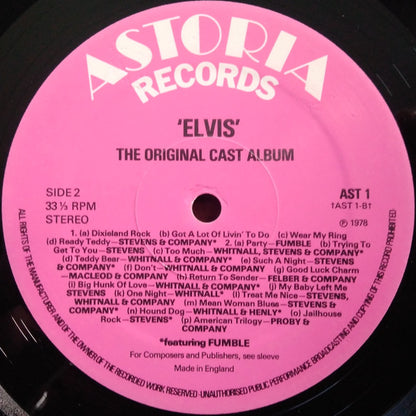 Various : 'Elvis' - The Original Cast Album (LP, Album)