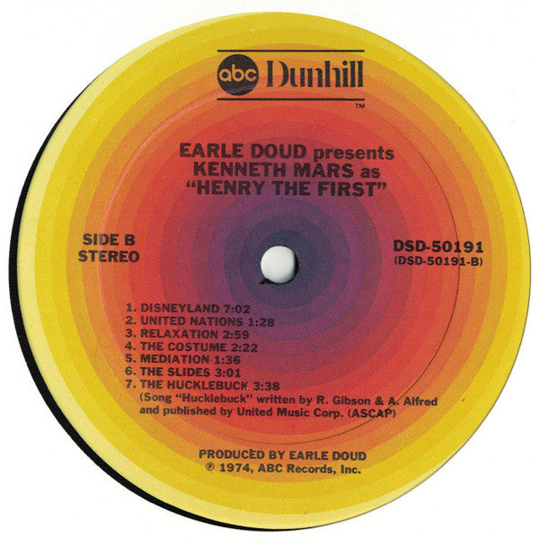 Earle Doud Presents Kenneth Mars : Earle Doud Presents Kenneth Mars As "Henry The First" (LP)