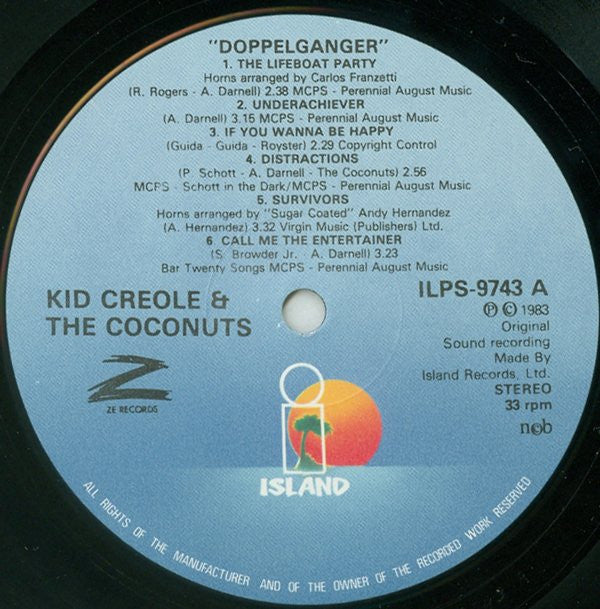 Kid Creole And The Coconuts : Doppelganger (LP, Album)