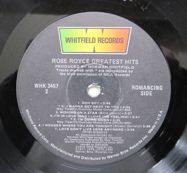 Rose Royce : Greatest Hits (LP, Comp)