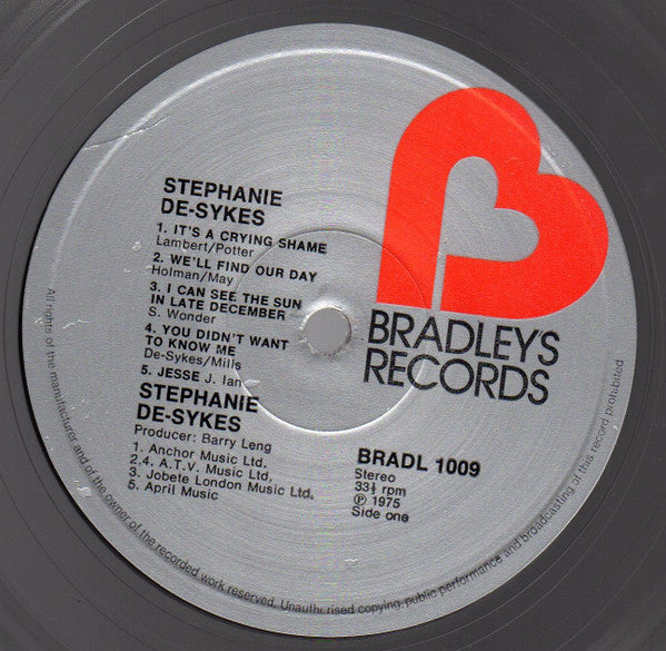 Stephanie De-Sykes : Stephanie De-Sykes (LP)